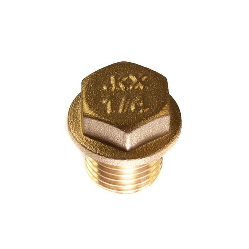 Flanged blanking plug - flanged, bsp