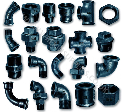Black malleable iron pipe - black,