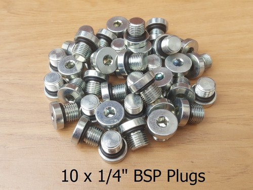 Bsp blanking plugs - 10, 1/4"