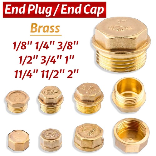Brass flanged plug male - plug, stop