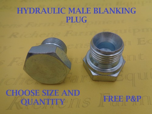 Hydraulic male blanking - male, plug