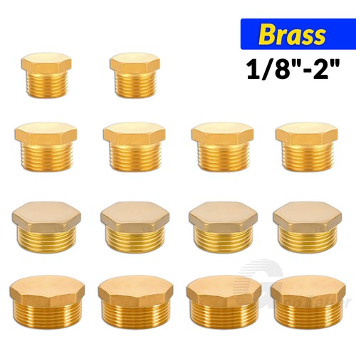 Brass hex male - hex, blanking