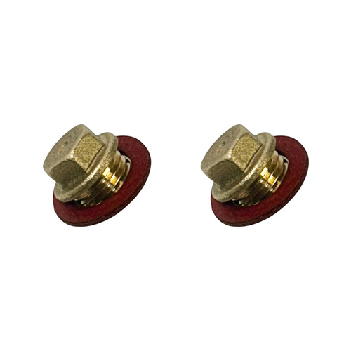 Pair brass bsp plug - of,