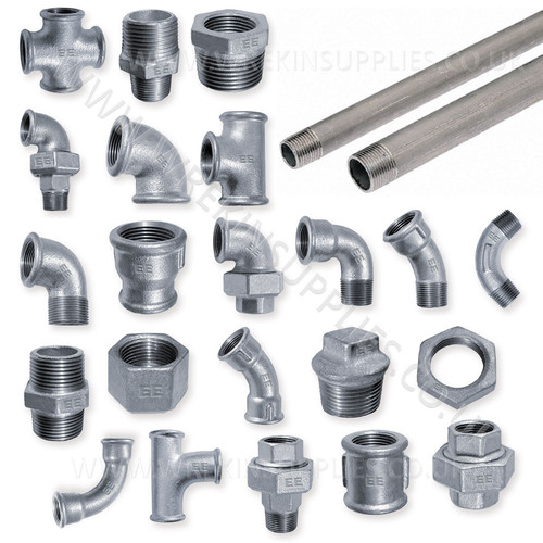 Galvanised malleable iron pipe - galvanised,